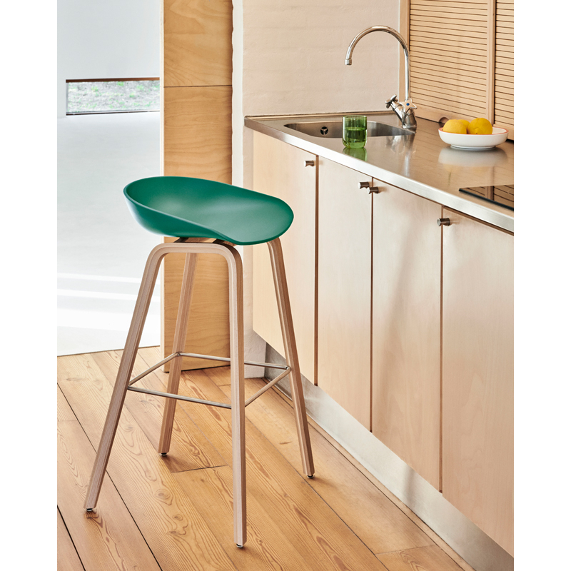 Tabouret haut ABOUT A STOOL AAS 32 H65 Dusty mint HAY