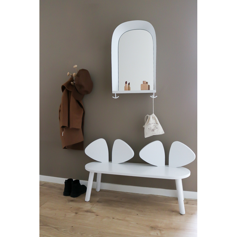 Siège enfant Banc enfant MOUSE 2 à 5 ans Blanc NOFRED