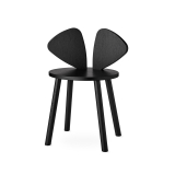 Chaise enfant MOUSE 6 à 10 ans Noir